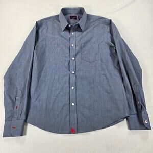 UNTUCKit Wrinkle-Free Long Sleeve Button Up Shirt in Gray Men's Size Medium‎